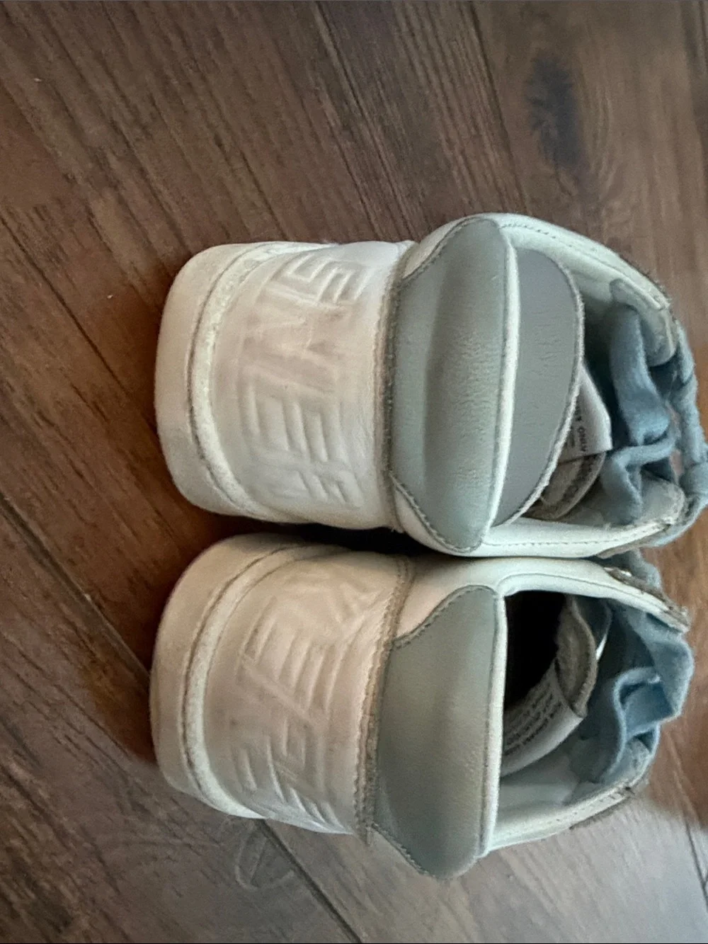 Golden Goose Kids Cream Sneakers with Pink Star and Light Gray Laces